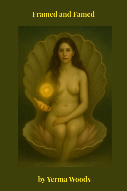 Cover art for the upcoming book Framed and Famed by Yerma Woods